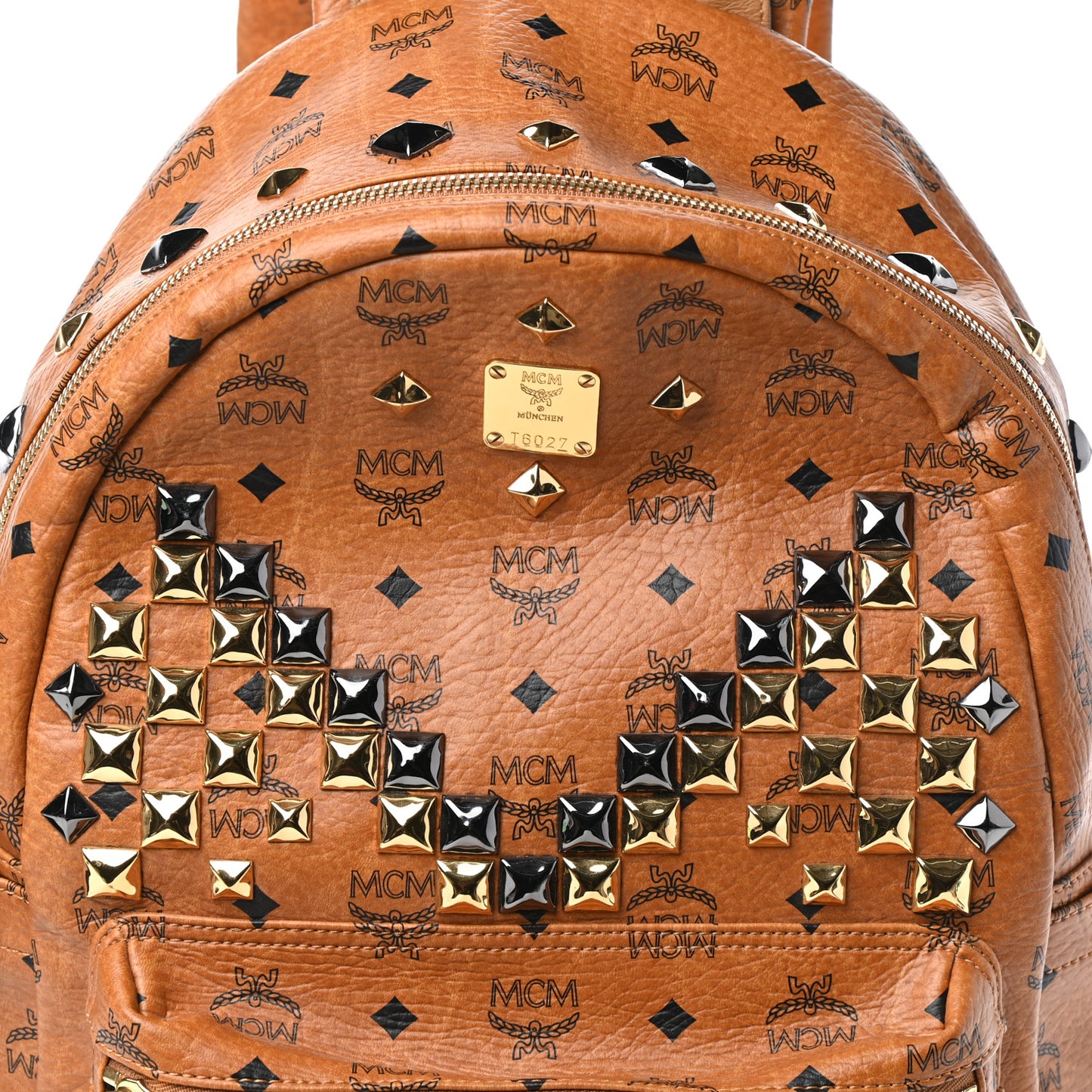 Visetos Studded Medium Stark M Backpack Cognac