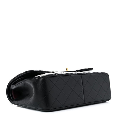 Chanel Lambskin Quilted Jumbo Double Flap Black 4 of 16