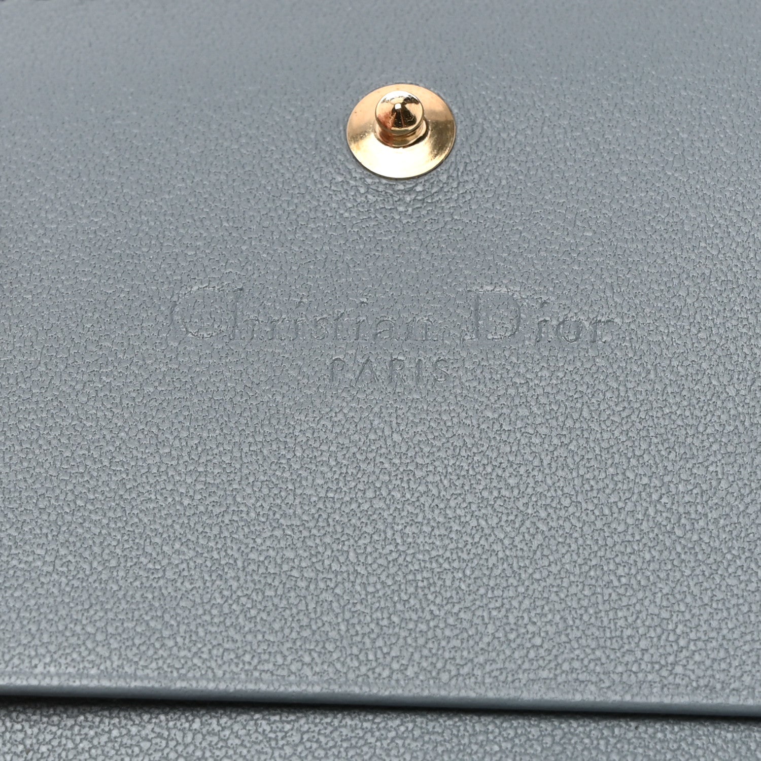 Christian Dior Lambskin Cannage Mini Lady Dior Wallet Cloud Blue 12 of 14