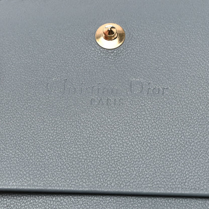 Christian Dior Lambskin Cannage Mini Lady Dior Wallet Cloud Blue 12 of 14