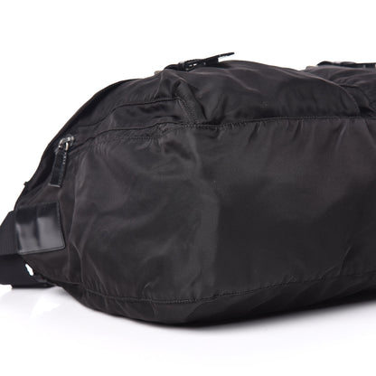 Prada Tessuto Nylon Messenger Bag Black 5 of 10