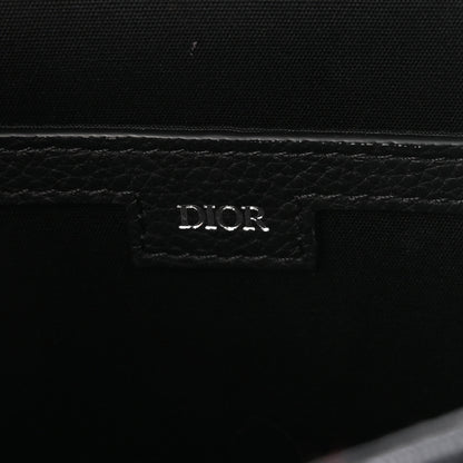 Christian Dior Oblique Saddle Messenger Pouch Blue Black 6 of 10