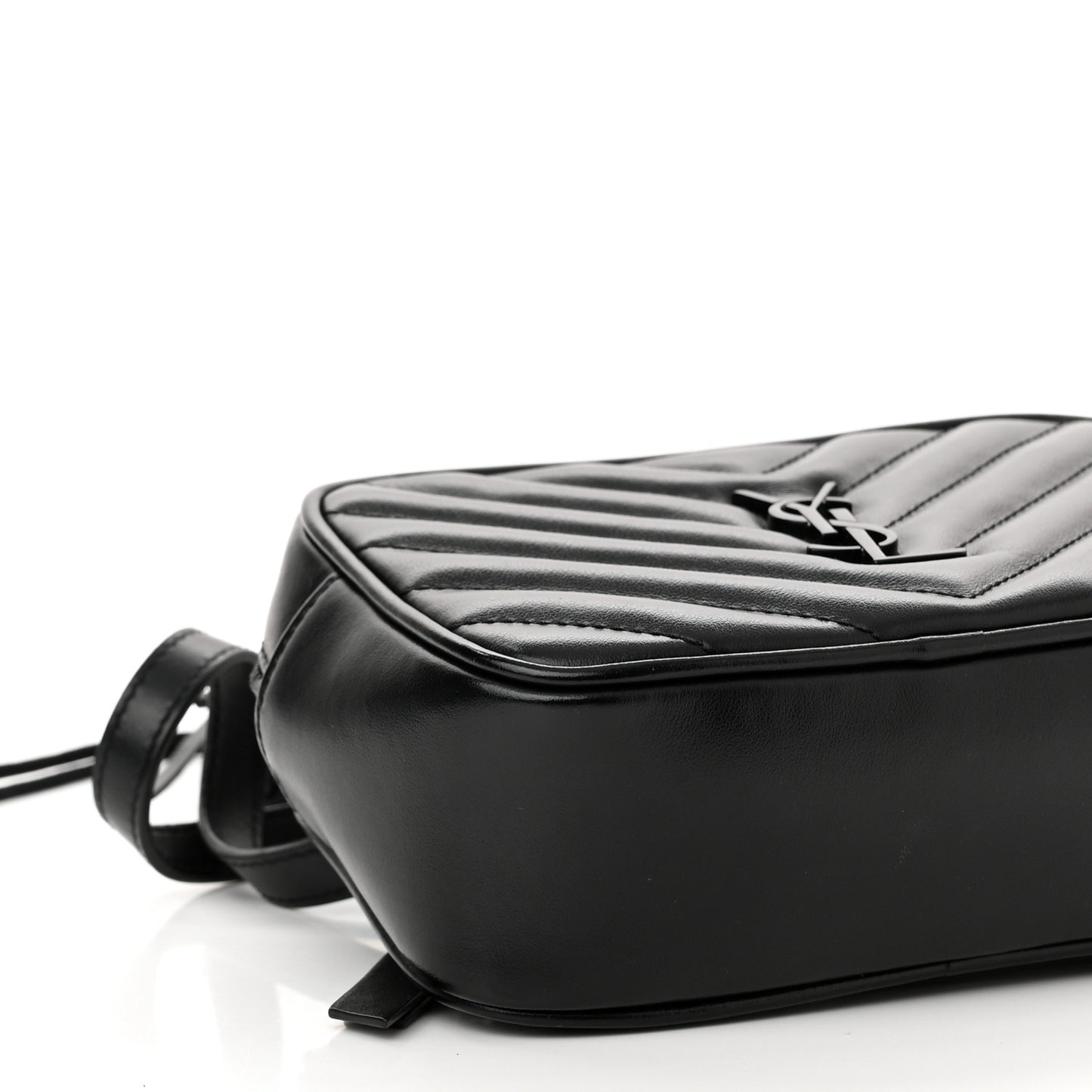 Calfskin Matelasse Monogram Lou Belt Bag Black