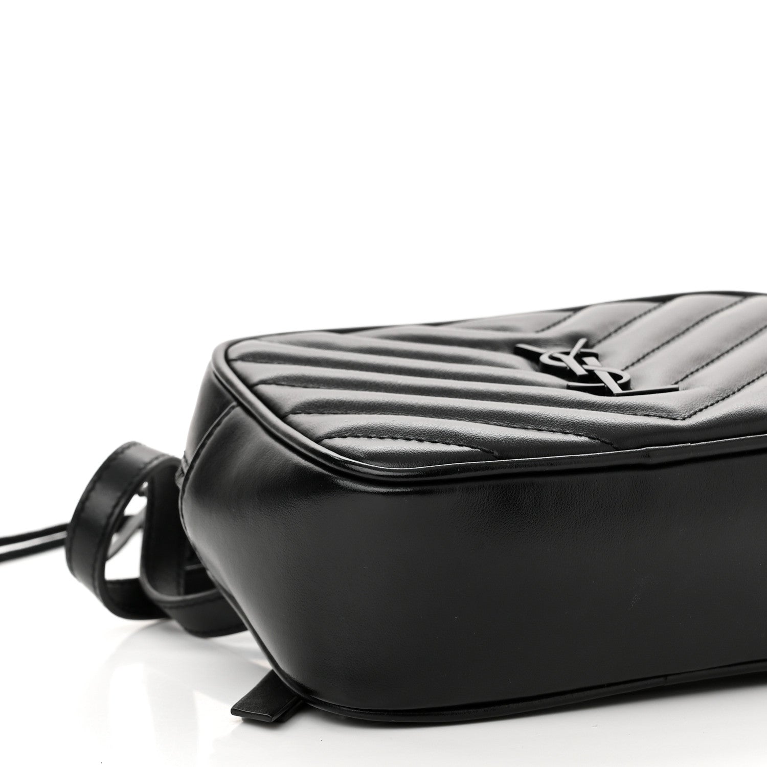 Saint Laurent Calfskin Matelasse Monogram Lou Belt Bag Black 9 of 11