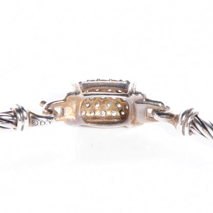David Yurman Sterling Silver Diamond 3mm Small Wheaton Bracelet 6 of 6