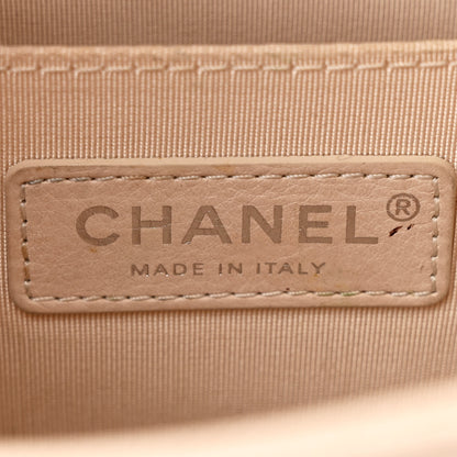Chanel Caviar Chevron Quilted Medium Boy Flap Light Beige 6 of 12