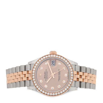 Rolex Stainless Steel 18K Everose Gold Diamond 31mm Oyster Perpetual Datejust Watch Pink 278381RBR 2 of 5