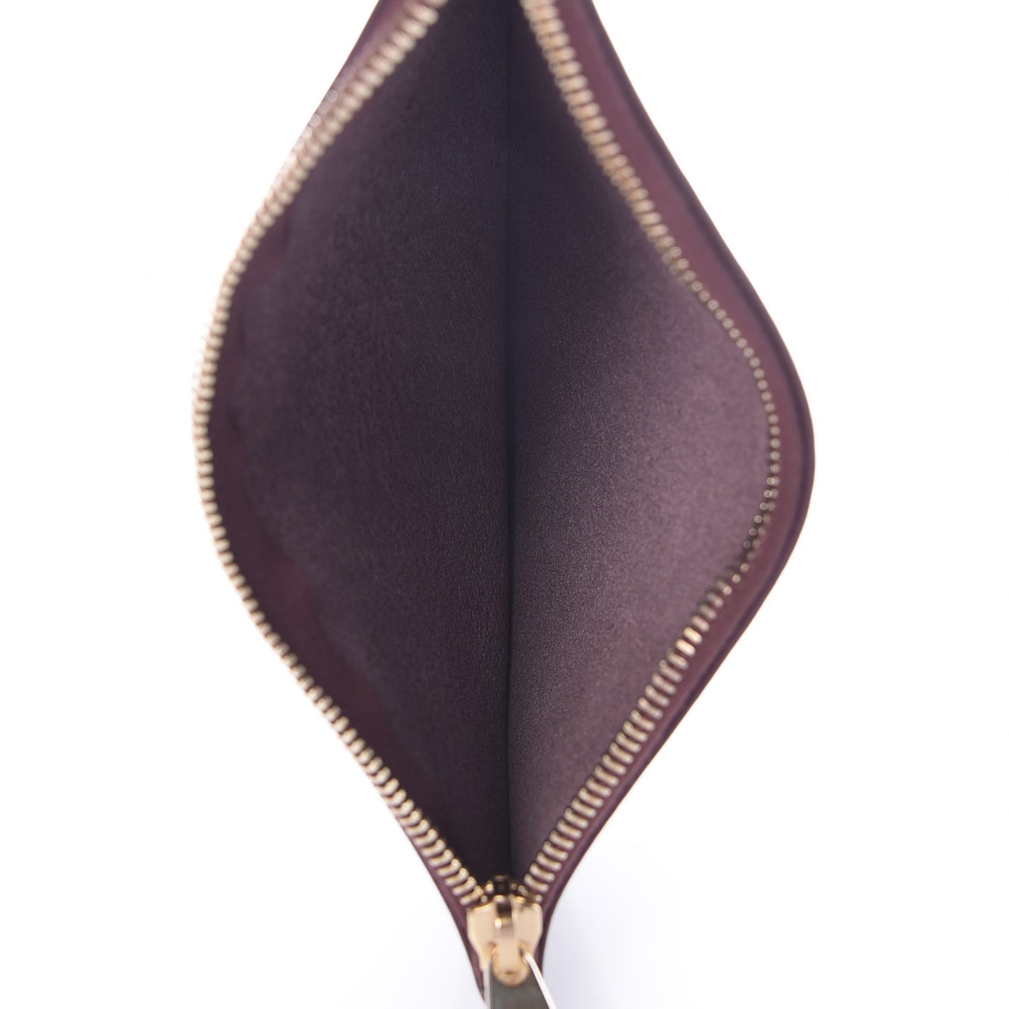 Nappa Small Blossom Pouch Oxblood