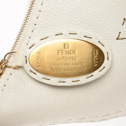 Fendi Cuoio Romano Selleria Hobo White 7 of 9