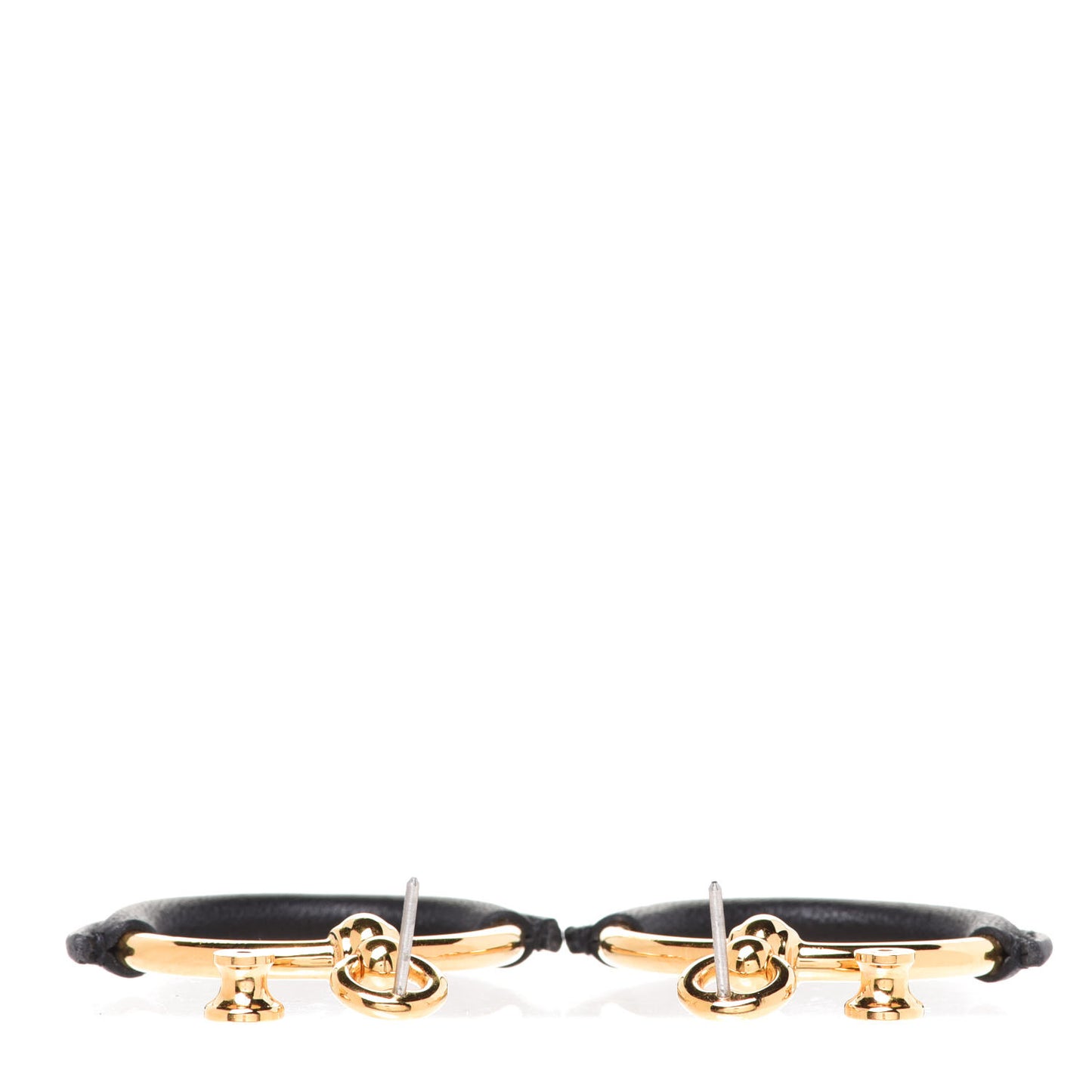 Swift Loop Earrings Gold Black