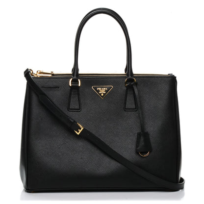 Prada Saffiano Large Galleria Double Zip Tote Black 1 of 6