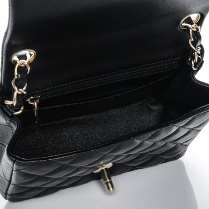 Chanel Lambskin Quilted Mini Square Flap Black 8 of 8