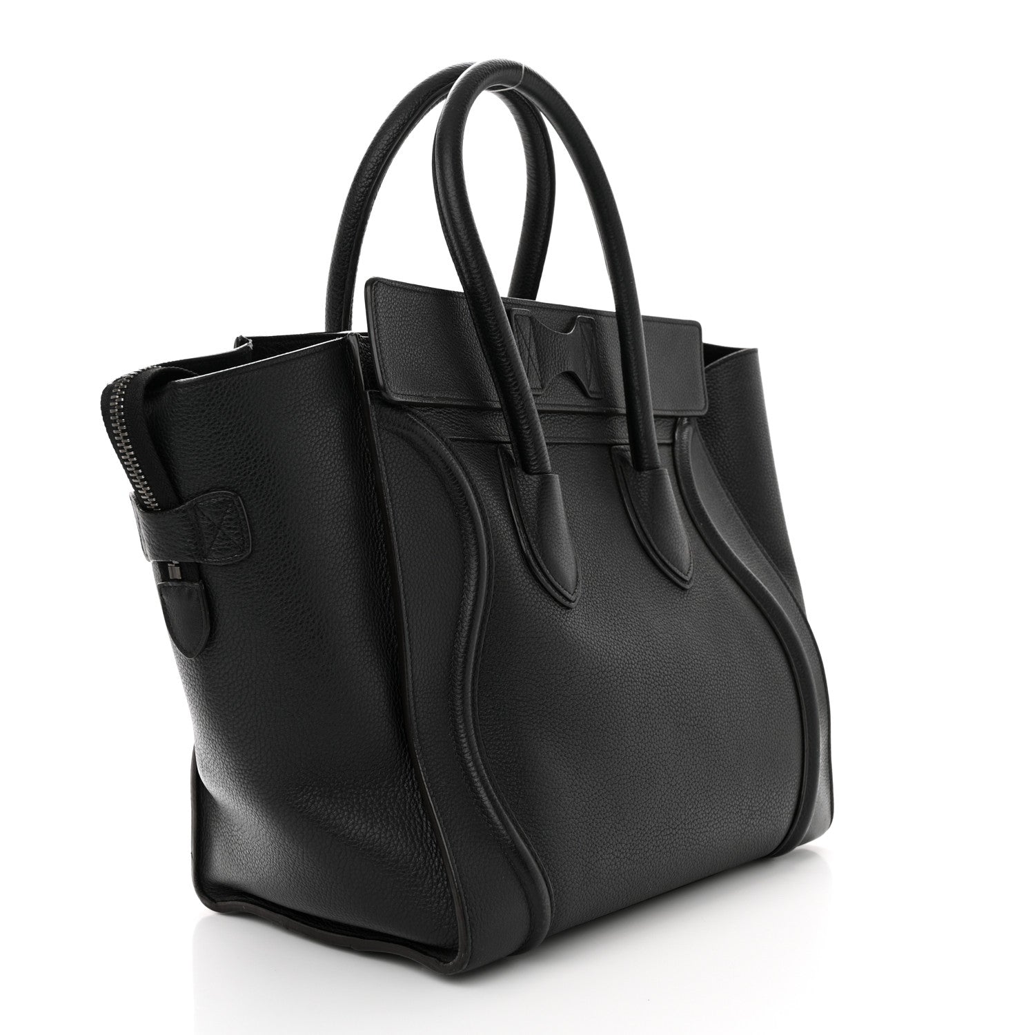 Celine Drummed Calfskin Mini Luggage Black 3 of 19