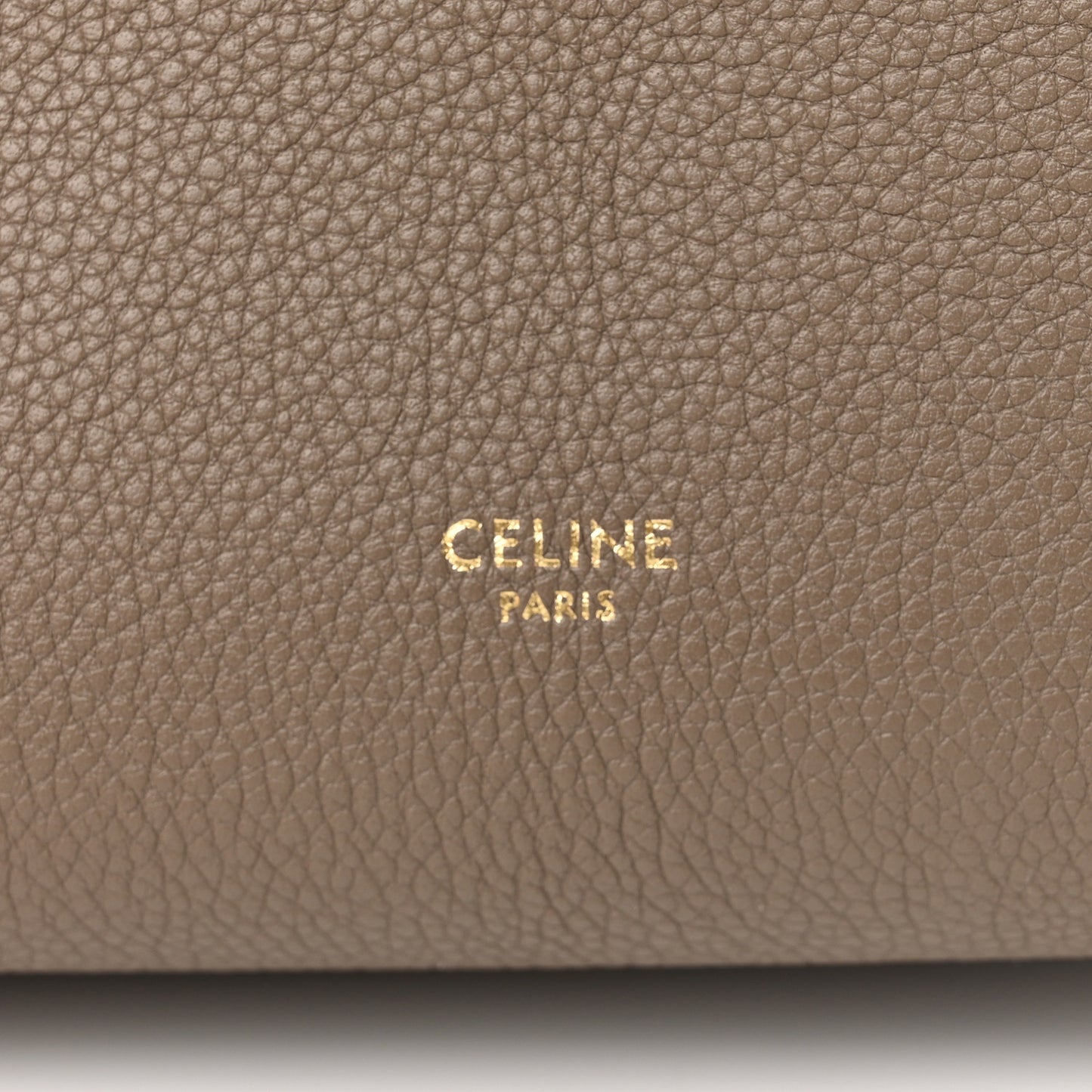 Soft Grained Calfskin Small Sangle Bucket Bag Taupe