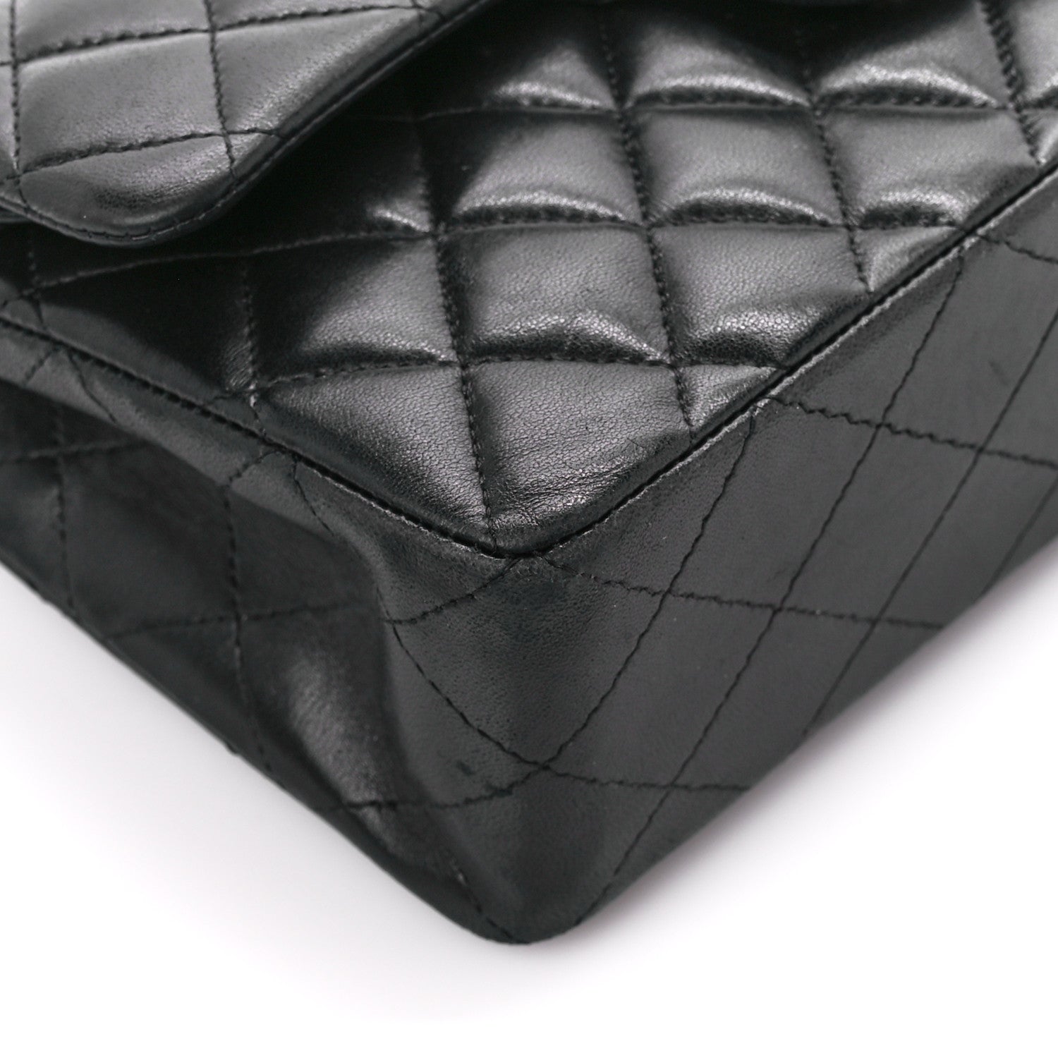 Chanel Lambskin Quilted Small Double Flap Black 11 of 15