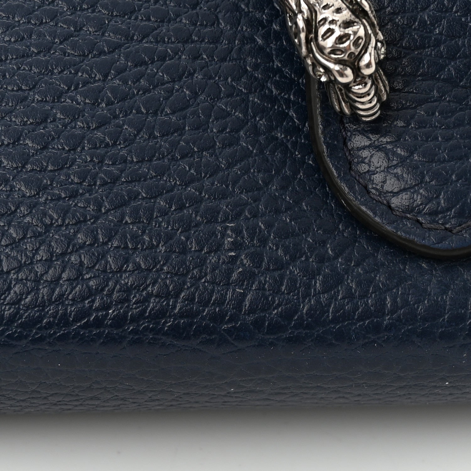 Gucci Calfskin Mini Dionysus Chain Wallet Blue Agata Black Diamond 10 of 10