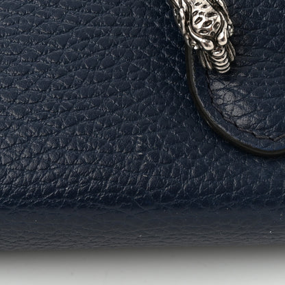 Gucci Calfskin Mini Dionysus Chain Wallet Blue Agata Black Diamond 10 of 10