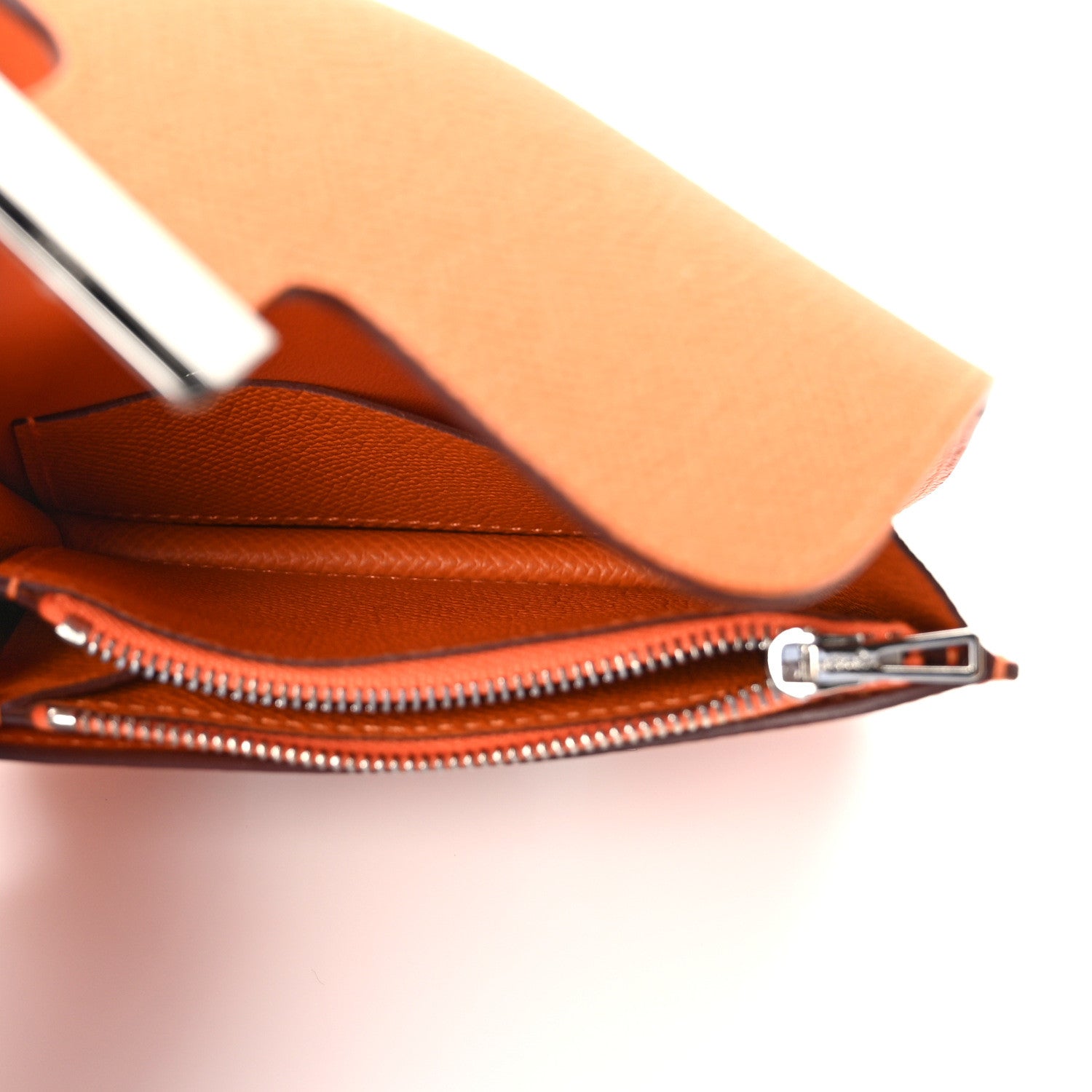 Hermes Epsom Constance Slim Wallet Abricot 6 of 7