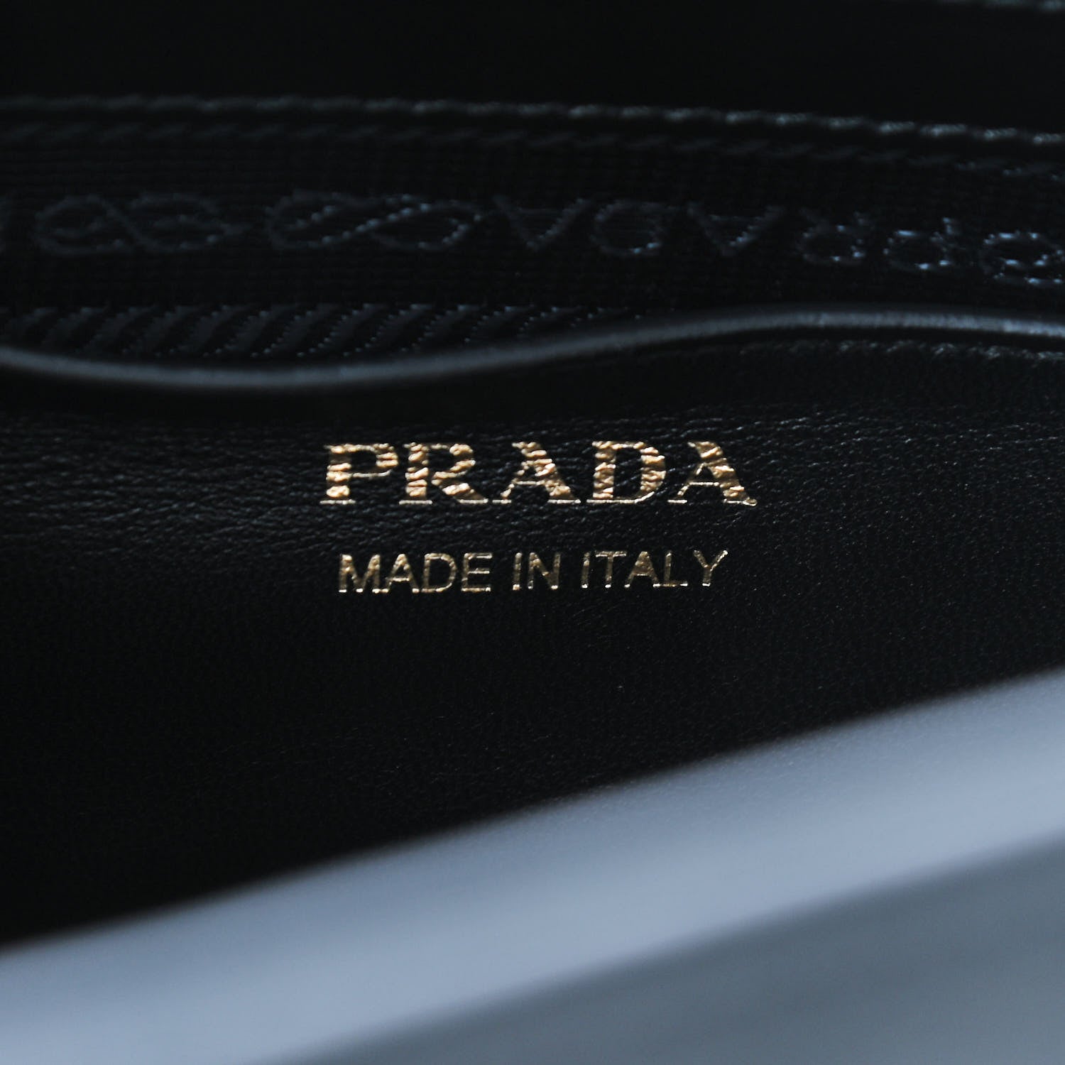 Prada Saffiano City Calfskin Medium Esplanade White Black 6 of 8