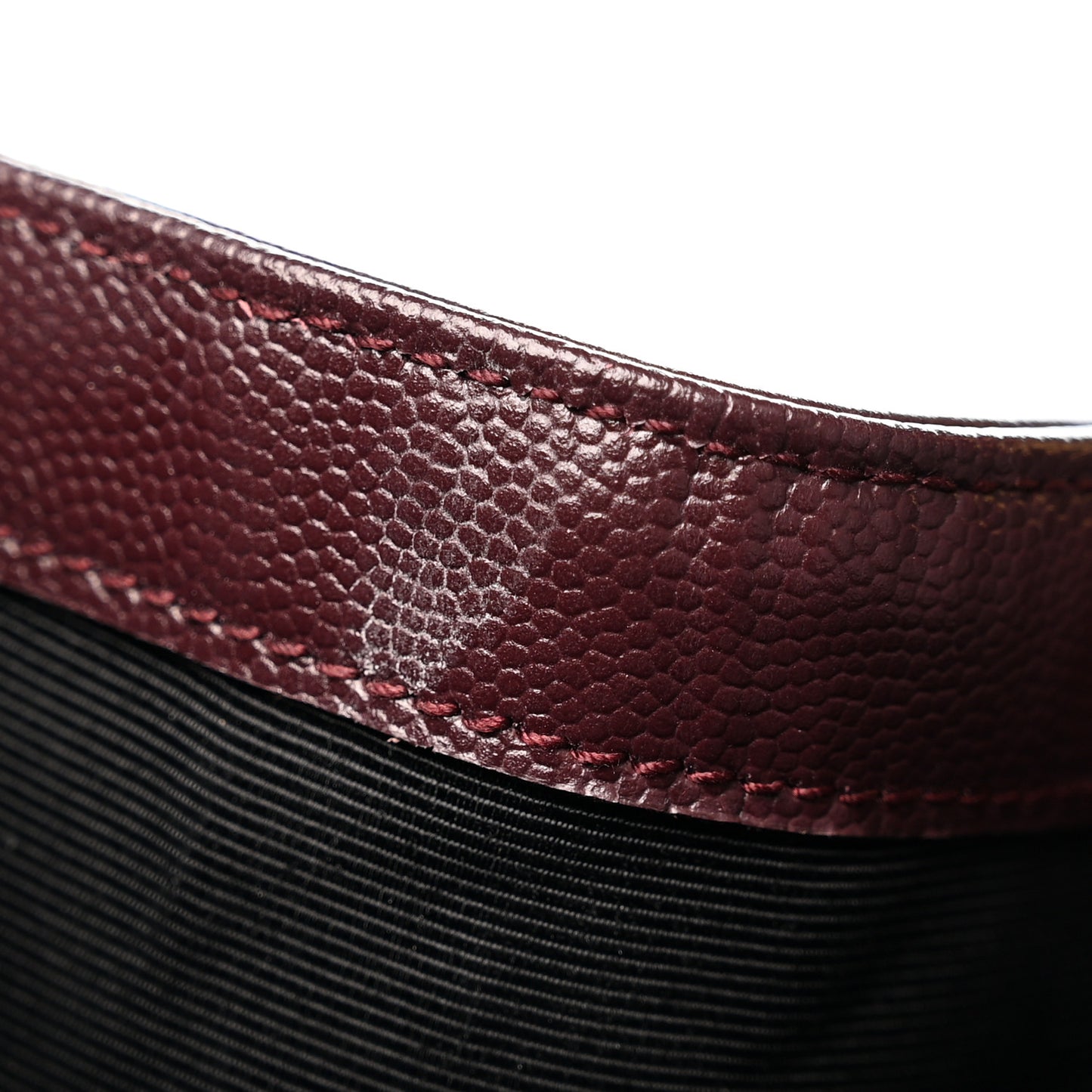 Grain De Poudre Matelasse Chevron Large Monogram Satchel Rouge Legion