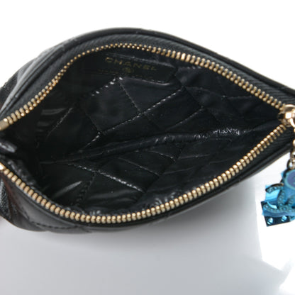 Chanel Lambskin Quilted Small Casino Cosmetic Case Black 5 of 7