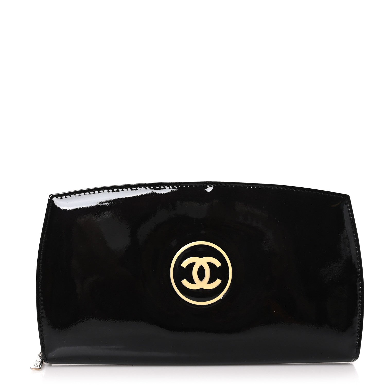 Chanel Patent Trousse Maquil Wallet Black 1 of 10