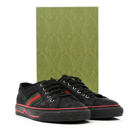 Gucci Econyl Nylon Web Monogram Off The Grid Womens 1977 Tennis Sneakers 41 Black 8 of 8