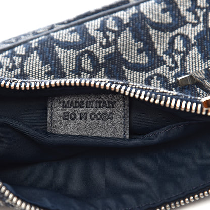 Christian Dior Monogram Shoulder Bag Pochette Navy 6 of 9