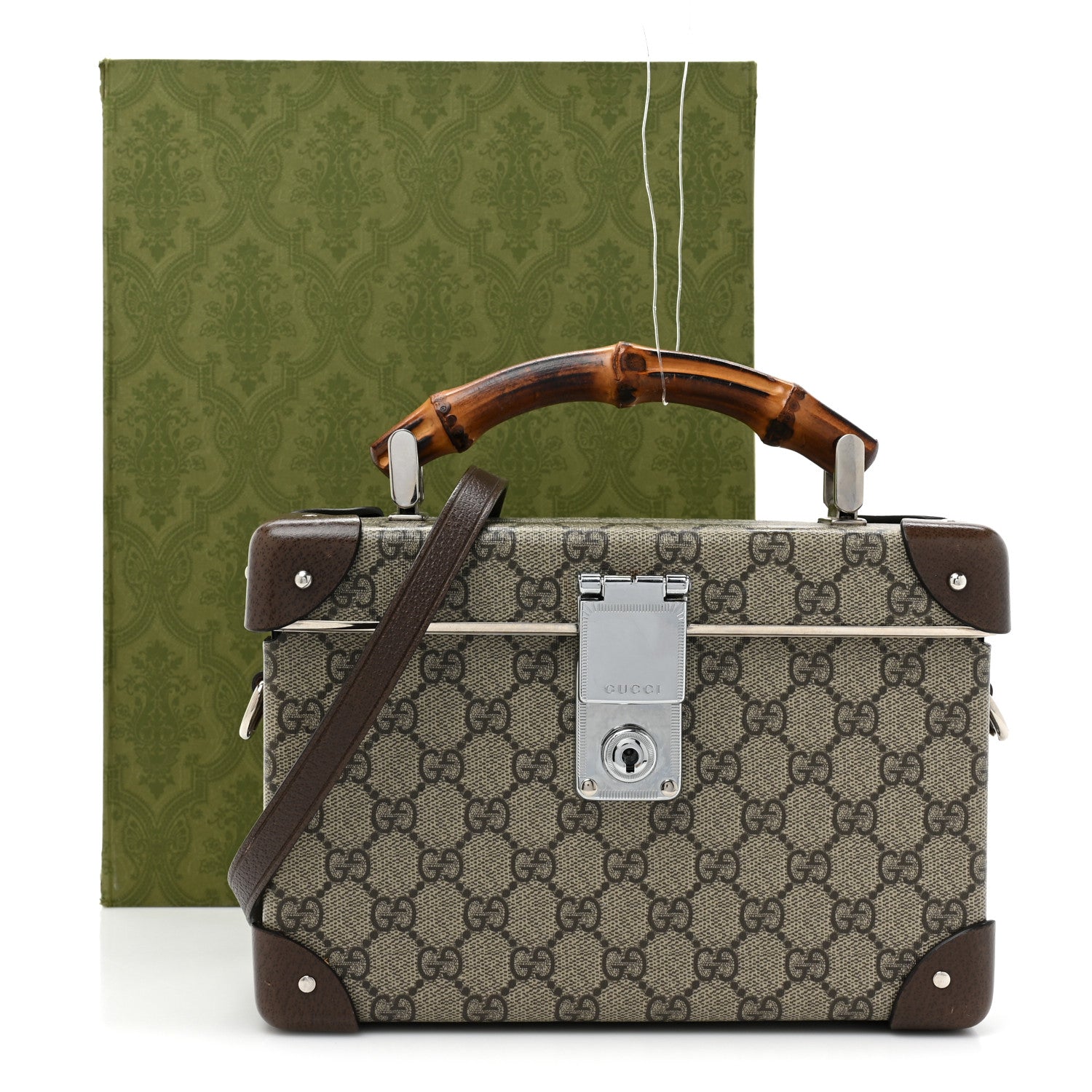 Gucci GG Supreme Monogram Globe-Trotter Beauty Case Brown 17 of 17