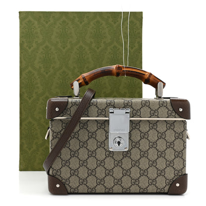 Gucci GG Supreme Monogram Globe-Trotter Beauty Case Brown 17 of 17