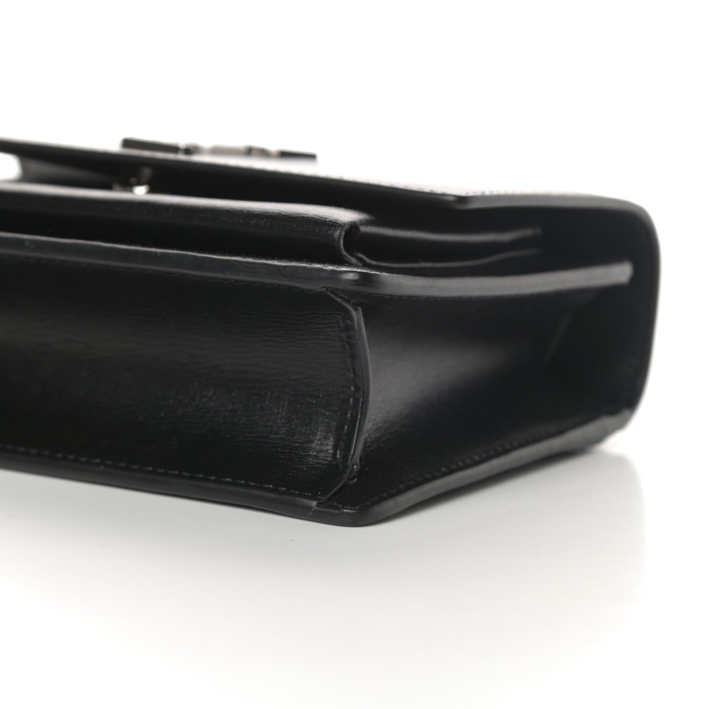Calfskin Monogram Sunset Chain Wallet Black