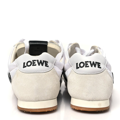 Loewe Nylon Suede Ballet Runners 2.0 Sneakers 37 White Black 6 of 11