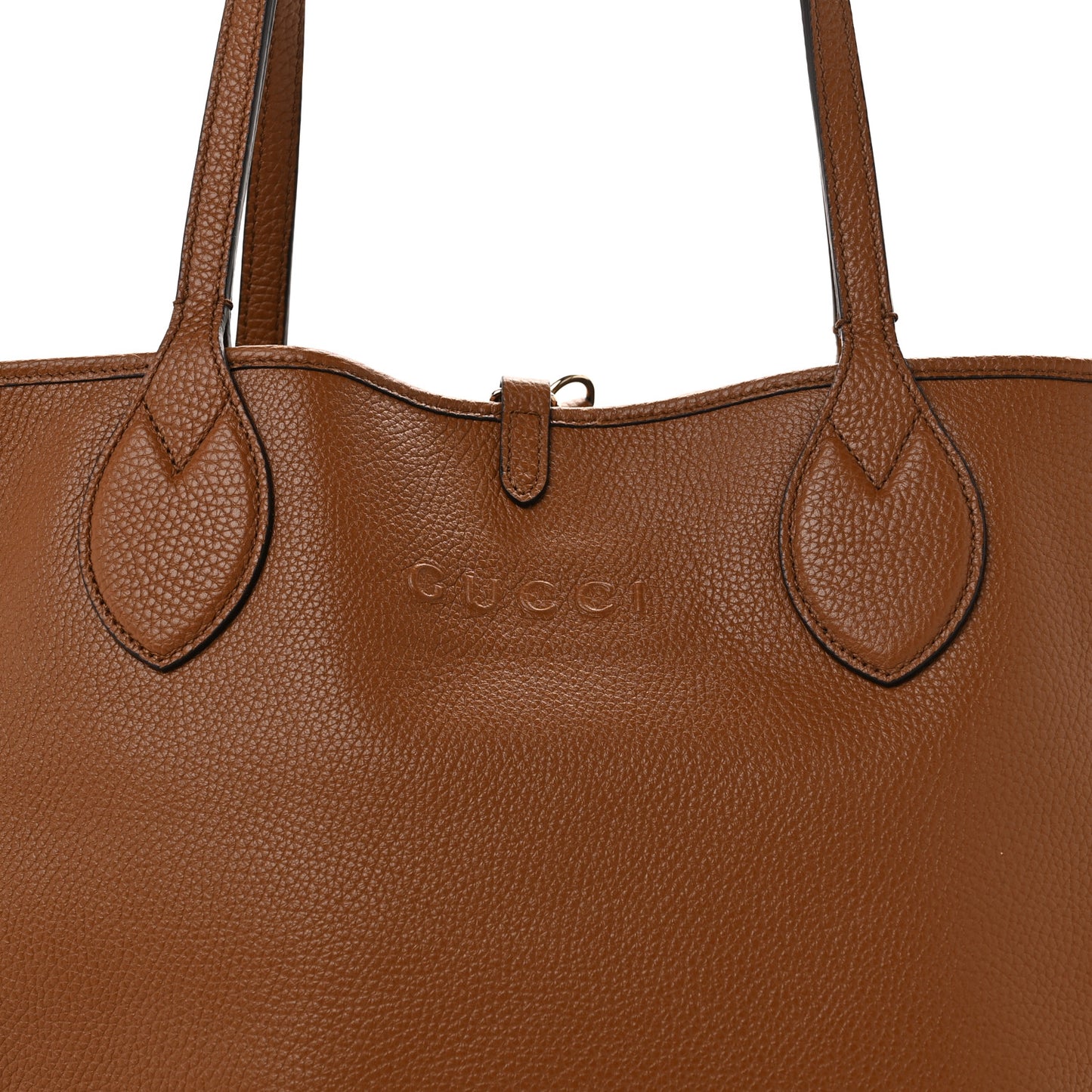 Grained Calfskin Monogram Large Totissima Reversible Tote Brown