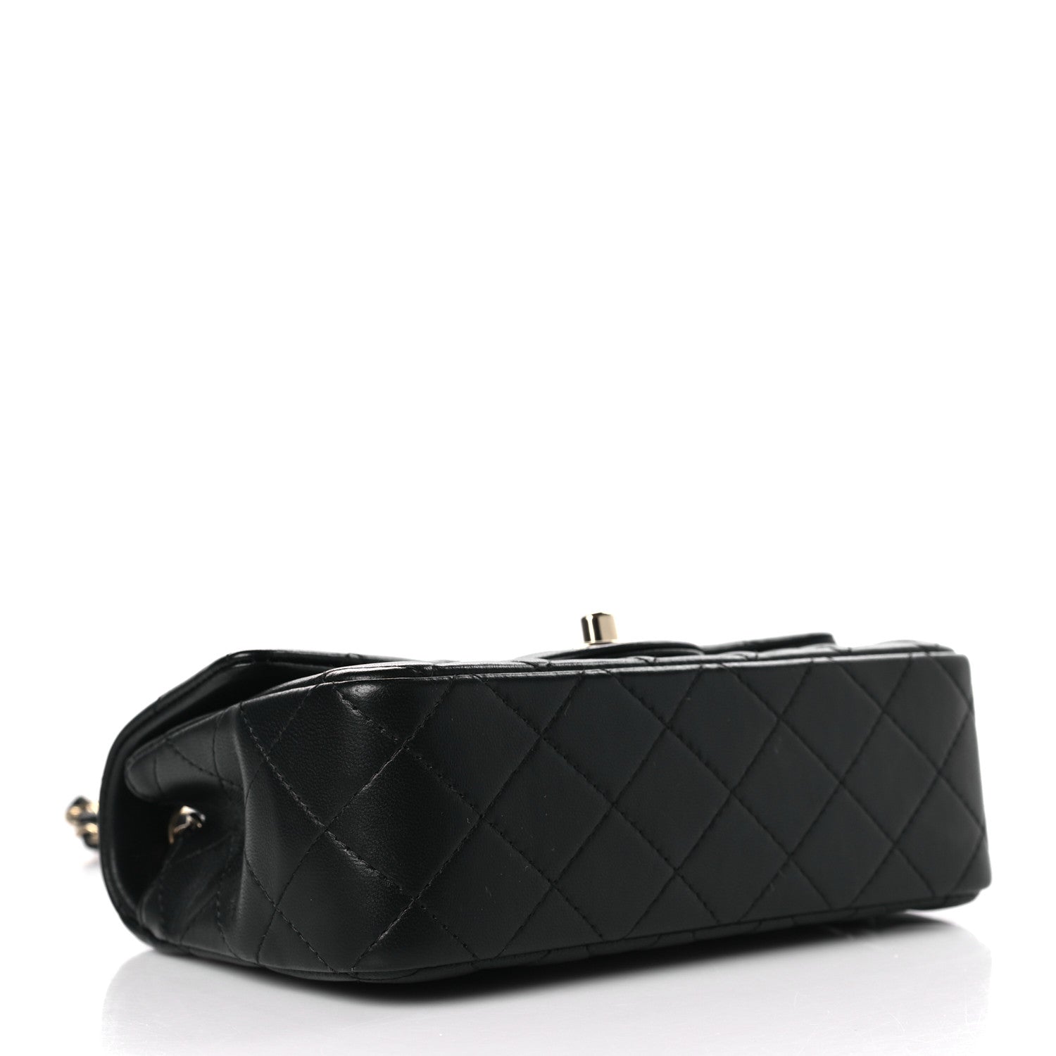 Chanel Lambskin Quilted Mini Rectangular Flap Black 4 of 11