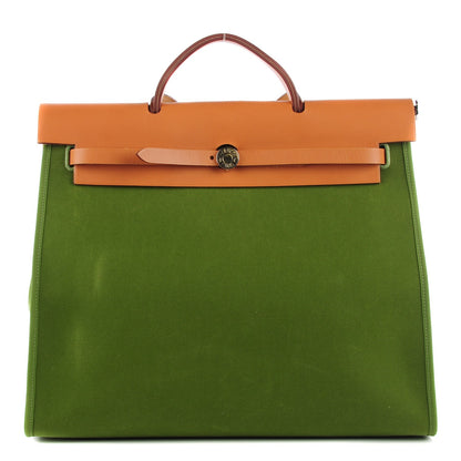 Hermes Toile Herbag Zip 39 MM Pelouse 1 of 15