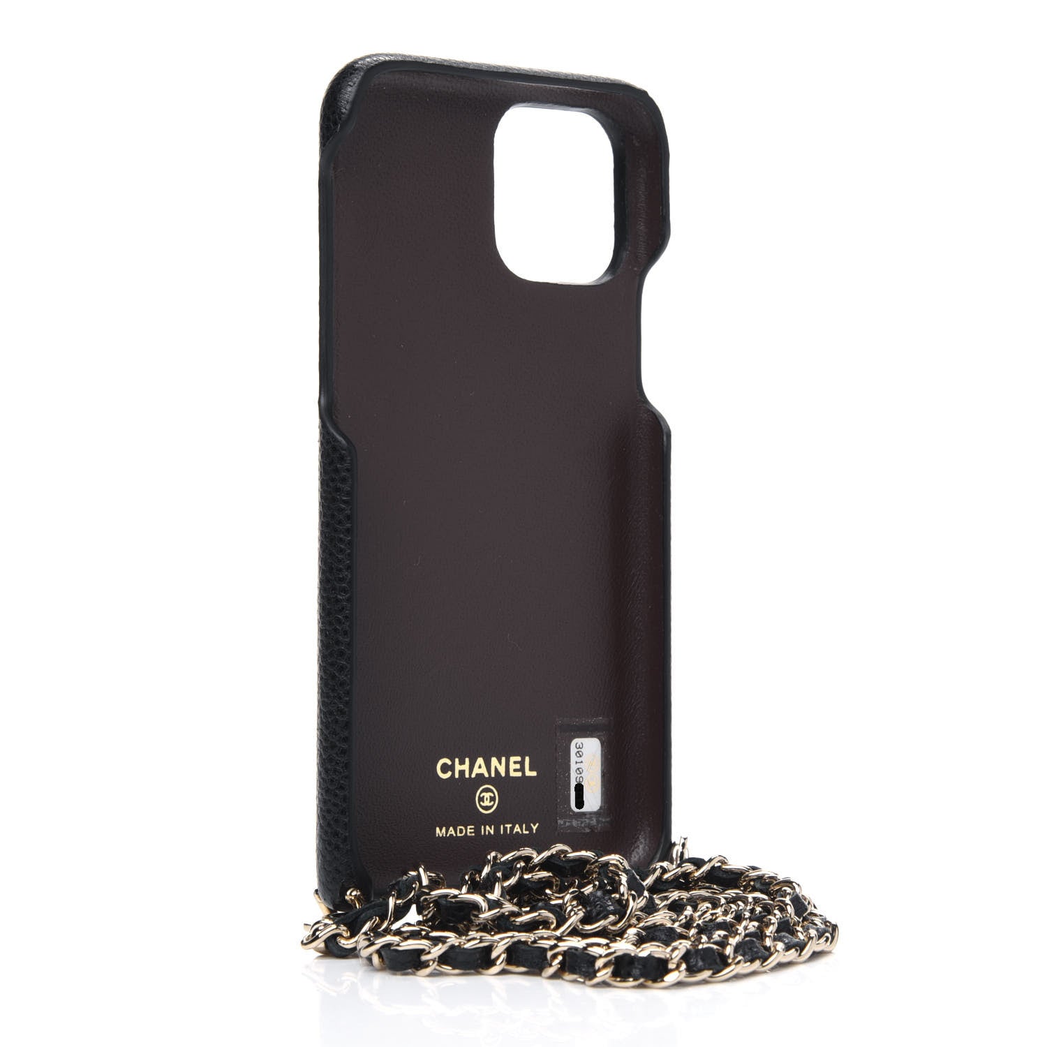 Chanel Caviar Quilted iPhone XI Pro Case With Chain Black 2 of 3