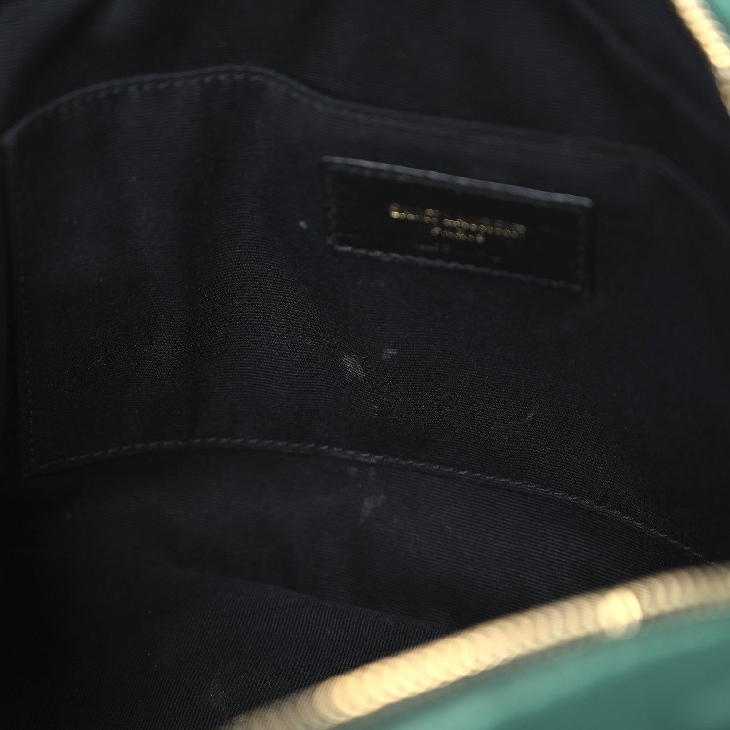 Saint Laurent Velvet Matelasse Monogram Lou Camera Bag Deep Malachite 11 of 13