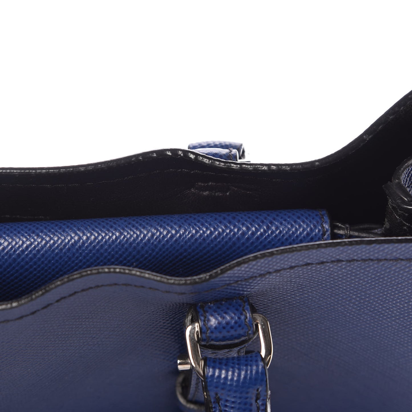 Saffiano Cuir Small Double Handle Tote Inchiostro