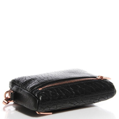 Alexander Wang Pebbled Leather Large Fumo Wallet Black 4 of 6