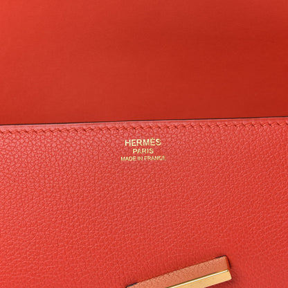 Hermes Evercolor Egee Clutch Rouge Tomate 6 of 9