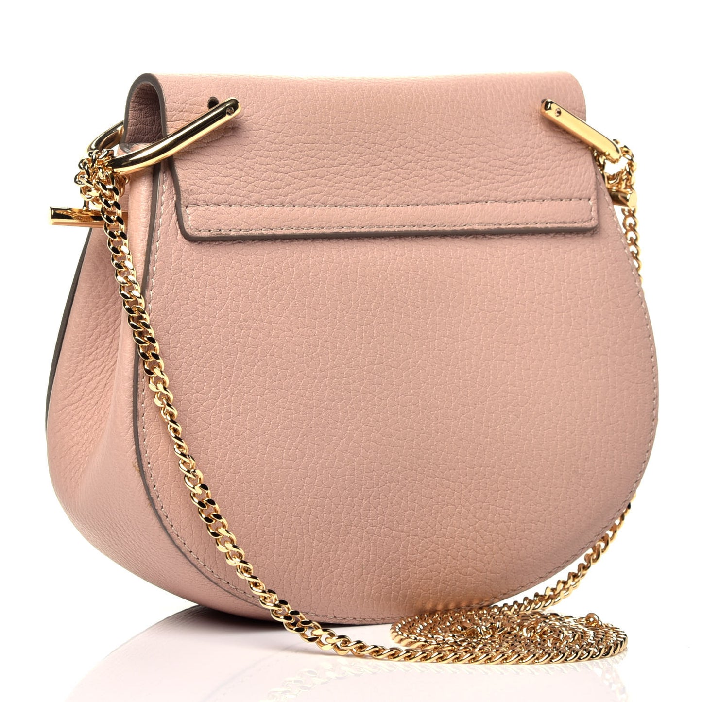 Grained Lambskin Drew Shoulder Bag Cement Pink