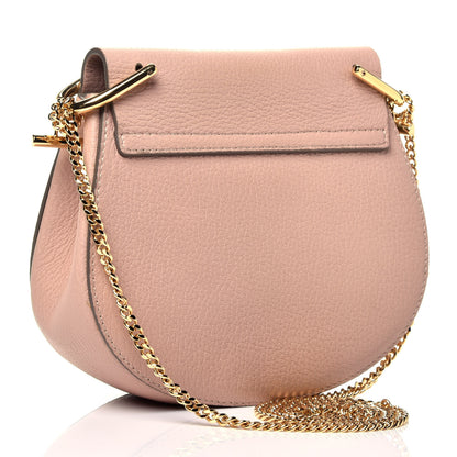 Chloe Grained Lambskin Drew Shoulder Bag Cement Pink 3 of 9
