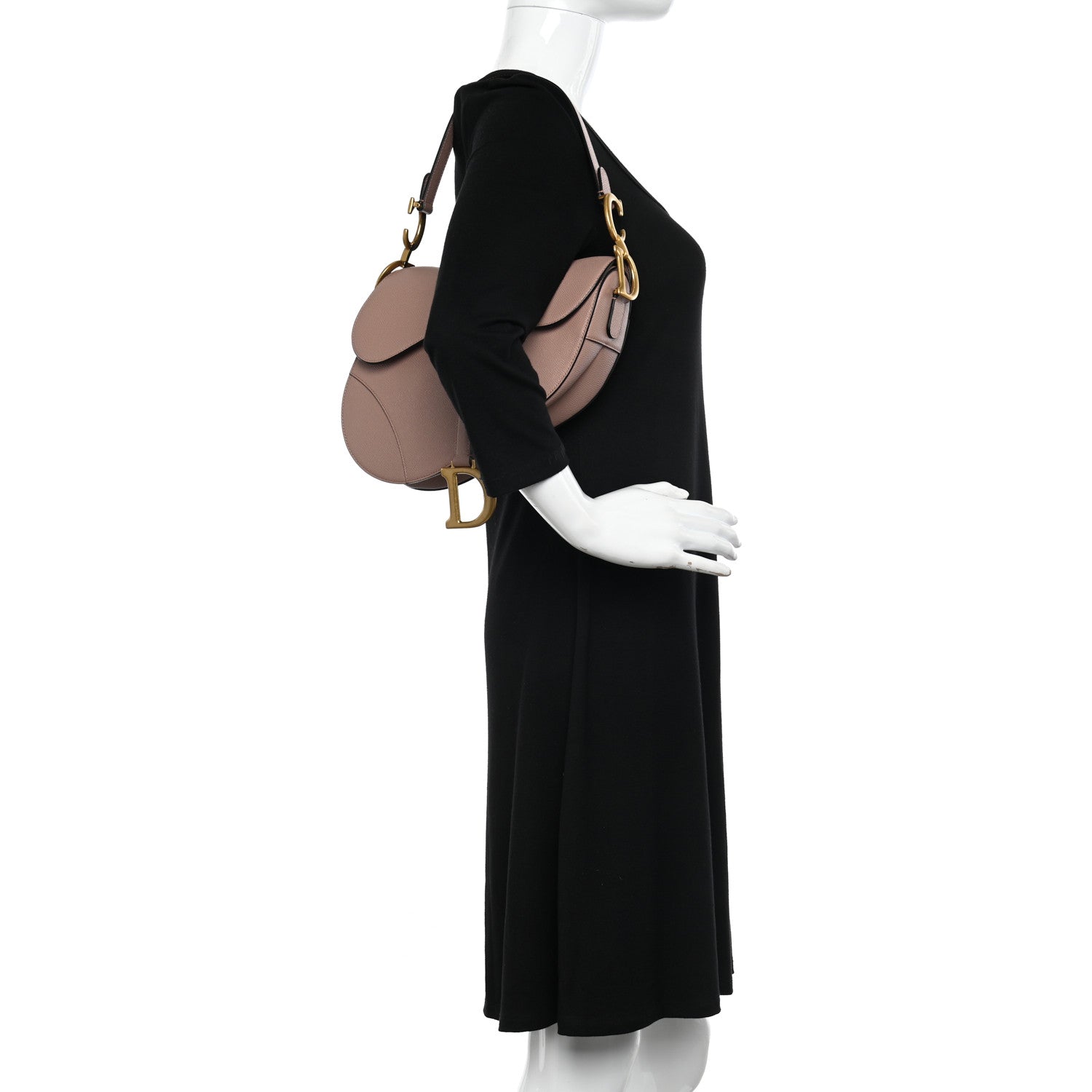 Christian Dior Grained Calfskin Saddle Bag Fard 2 of 11