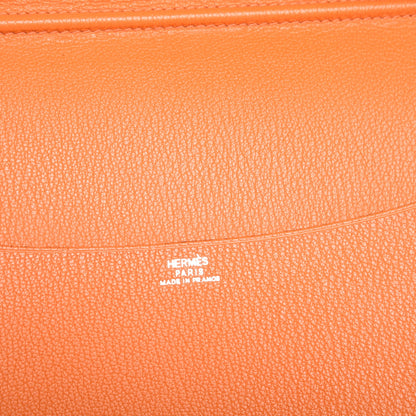 Hermes Chevre Mysore Globe Trotter Agenda Cover Orange 6 of 7
