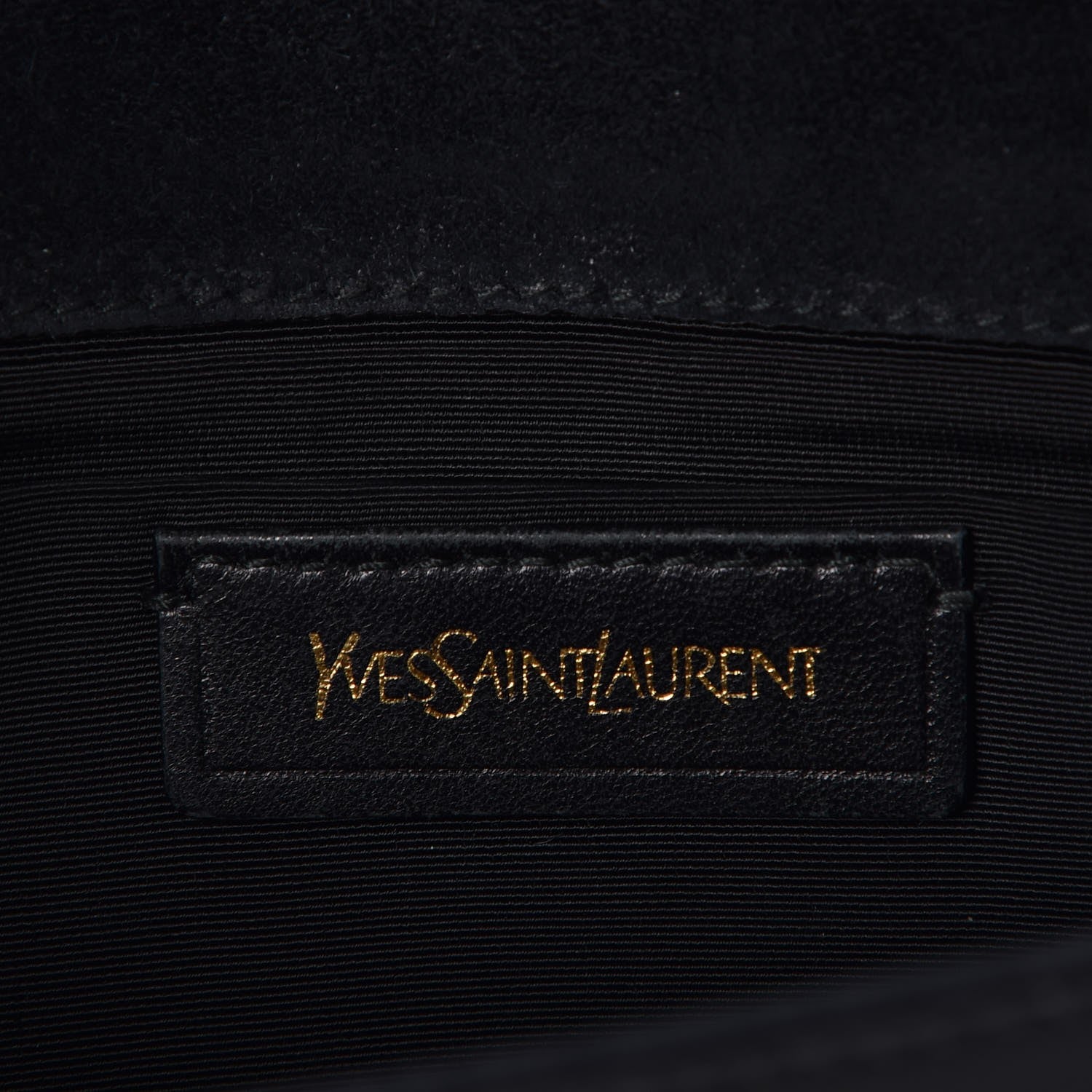 Saint Laurent Textured Patent Classic Y Ligne Clutch Black 6 of 8