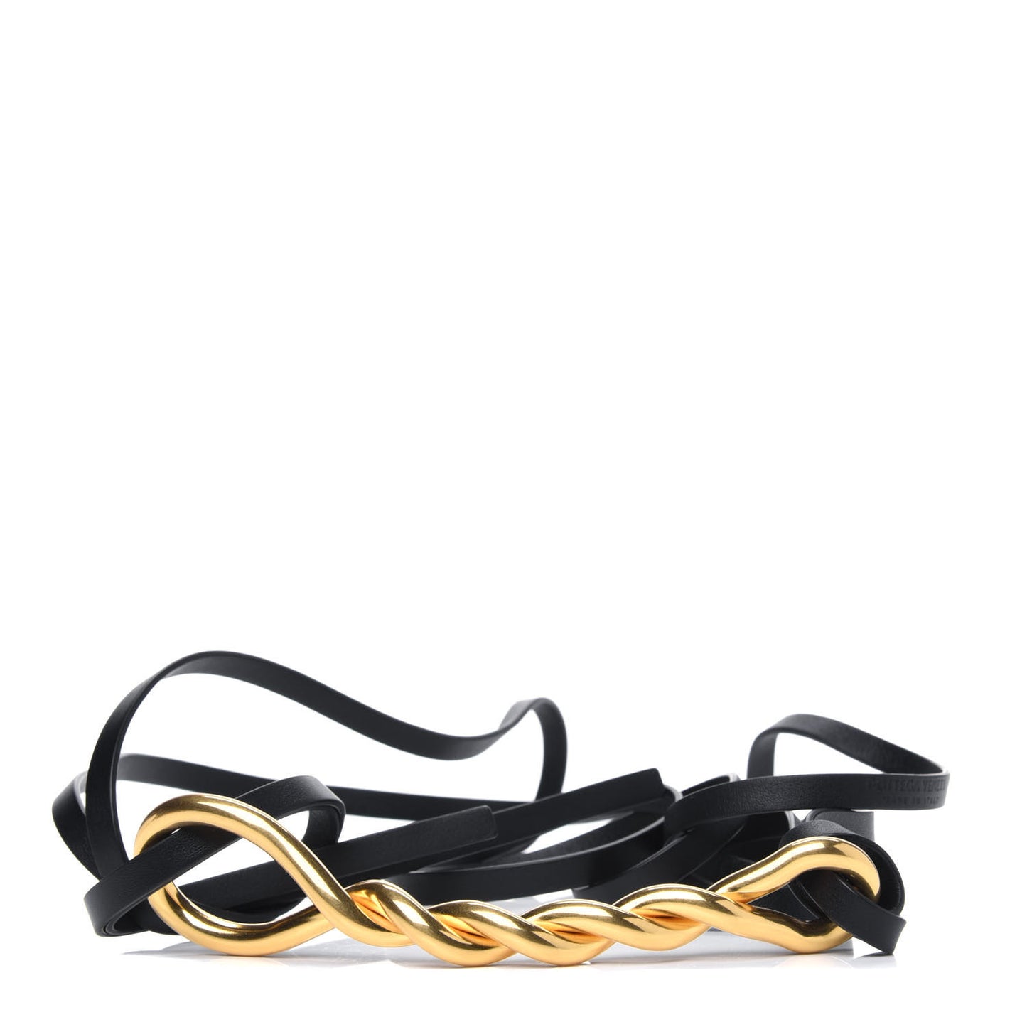 Calfskin Belt Fondente Gold