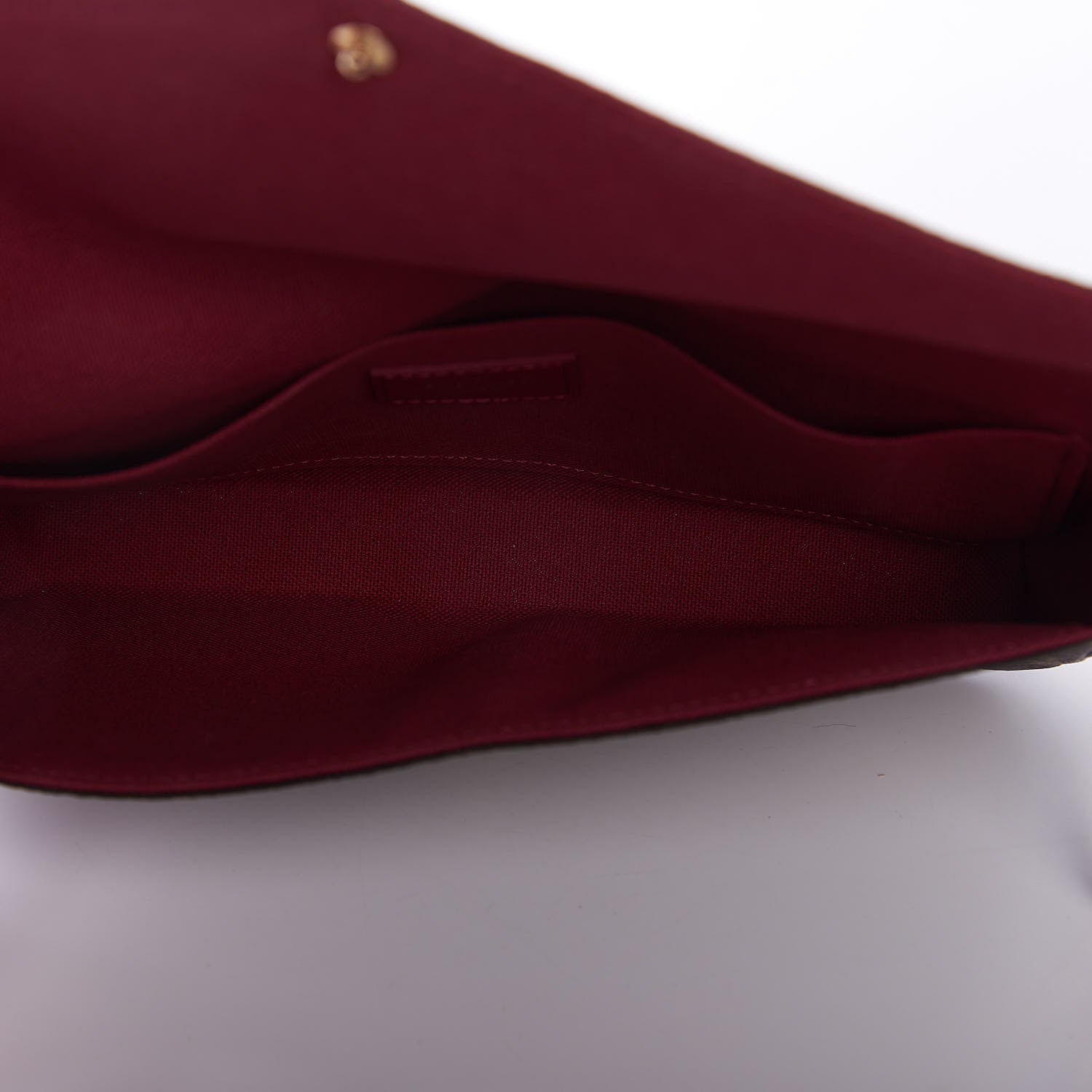 Louis Vuitton Monogram Pochette Felicie Chain Wallet Fuchsia 5 of 9