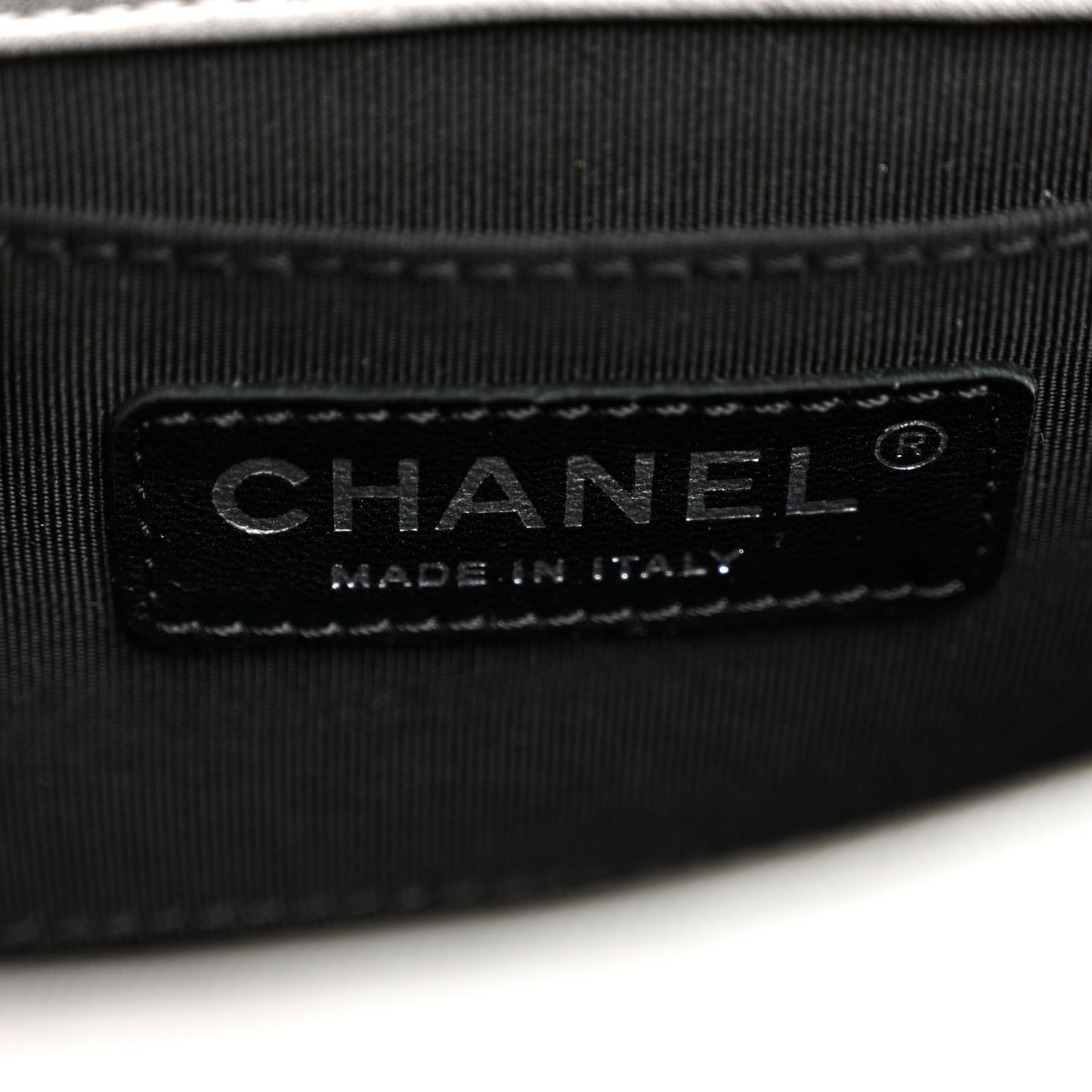 Metallic Lambskin Chevron Quilted Mini Flap Silver