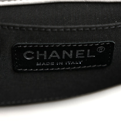 Chanel Metallic Lambskin Chevron Quilted Mini Flap Silver 6 of 10