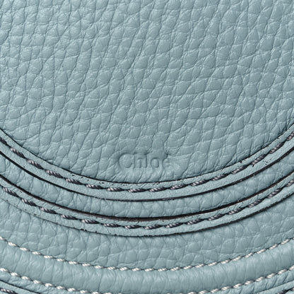 Chloe Calfskin Mini Marcie Round Crossbody Bag Rainy Blue 10 of 10